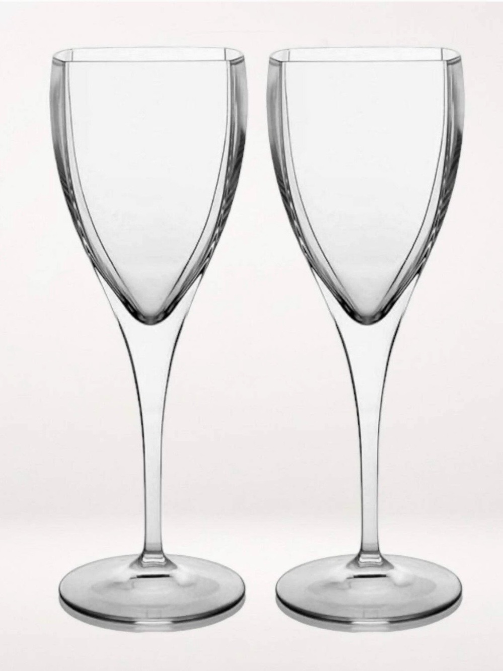 Mikasa Panache Clear Crystal Stem Wine Glasses - Pair